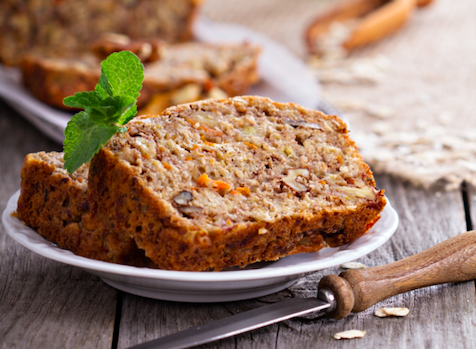 cake à la carotte salé lardons