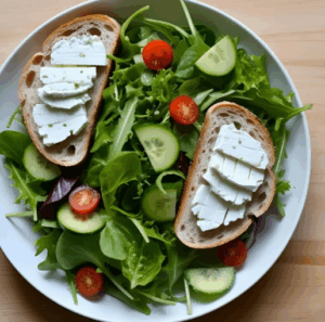 Salade de chèvre chaud