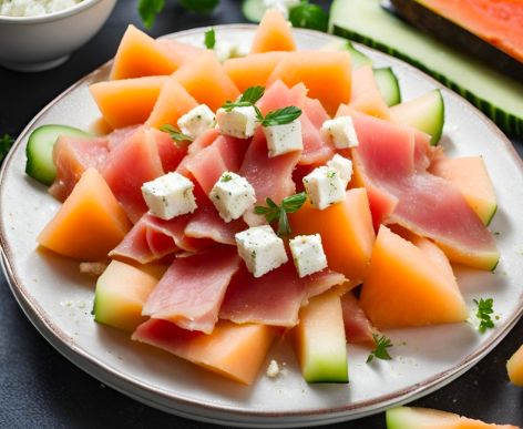 Salade melon et prosciutto