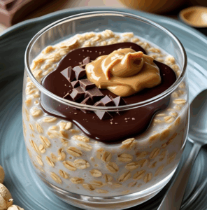 Porridge beurre de cacahuète chocolat