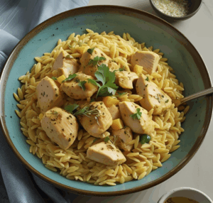 Orzo poulet curry