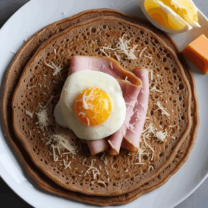 Galettes bretonnes jambon fromage oeufs