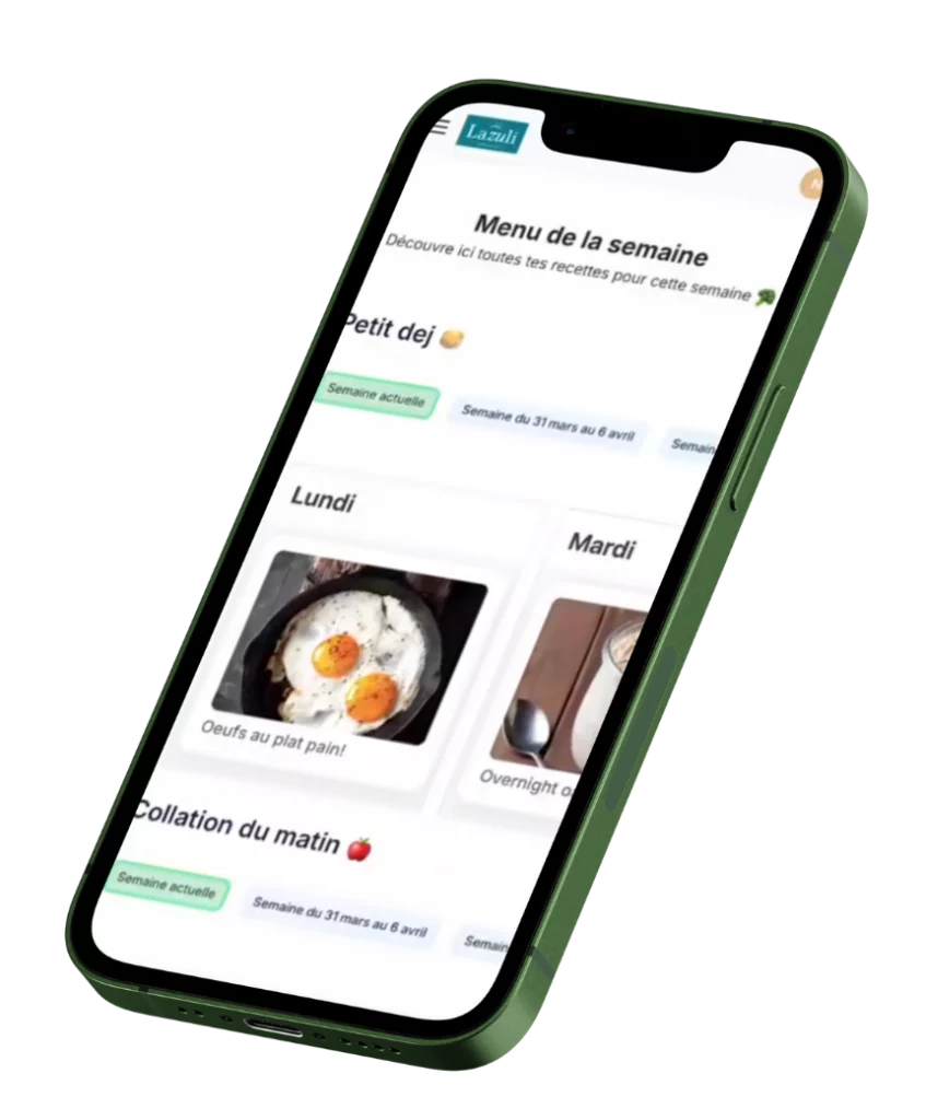 4 semaines de menus diététiques