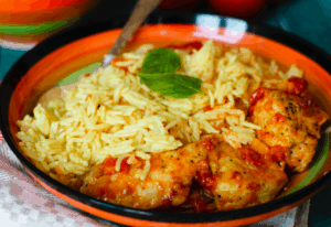 Orzo poulet curry