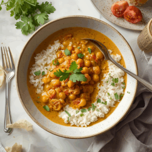 Curry de blettes pois chiche
