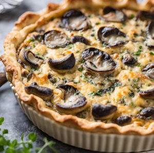 Quiche champignon comté