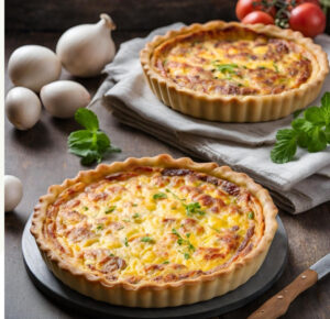 Quiche Lorraine et salade verte