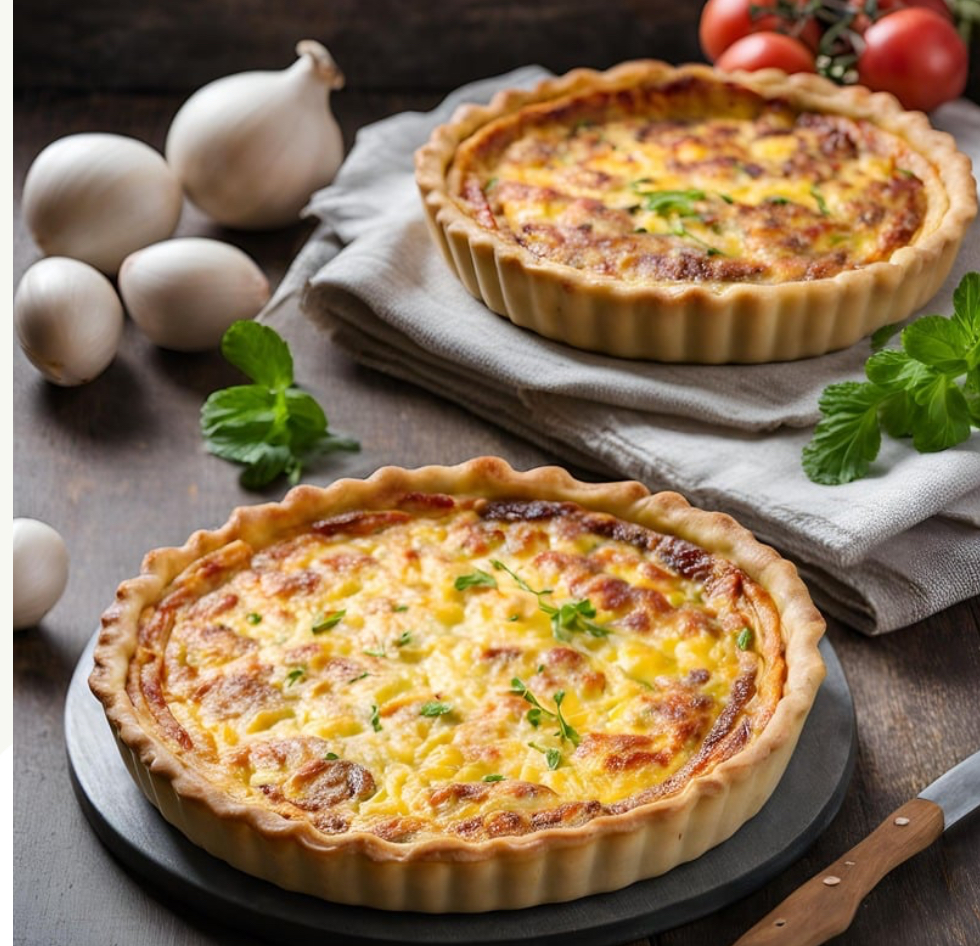 Quiche Lorraine et salade verte