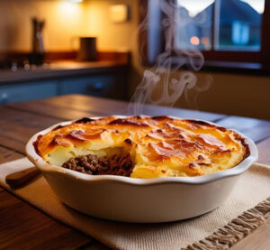 Hachis parmentier et salade verte